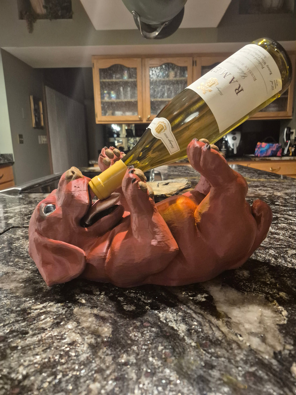 Dog Wine Bottle Holder (STL File)