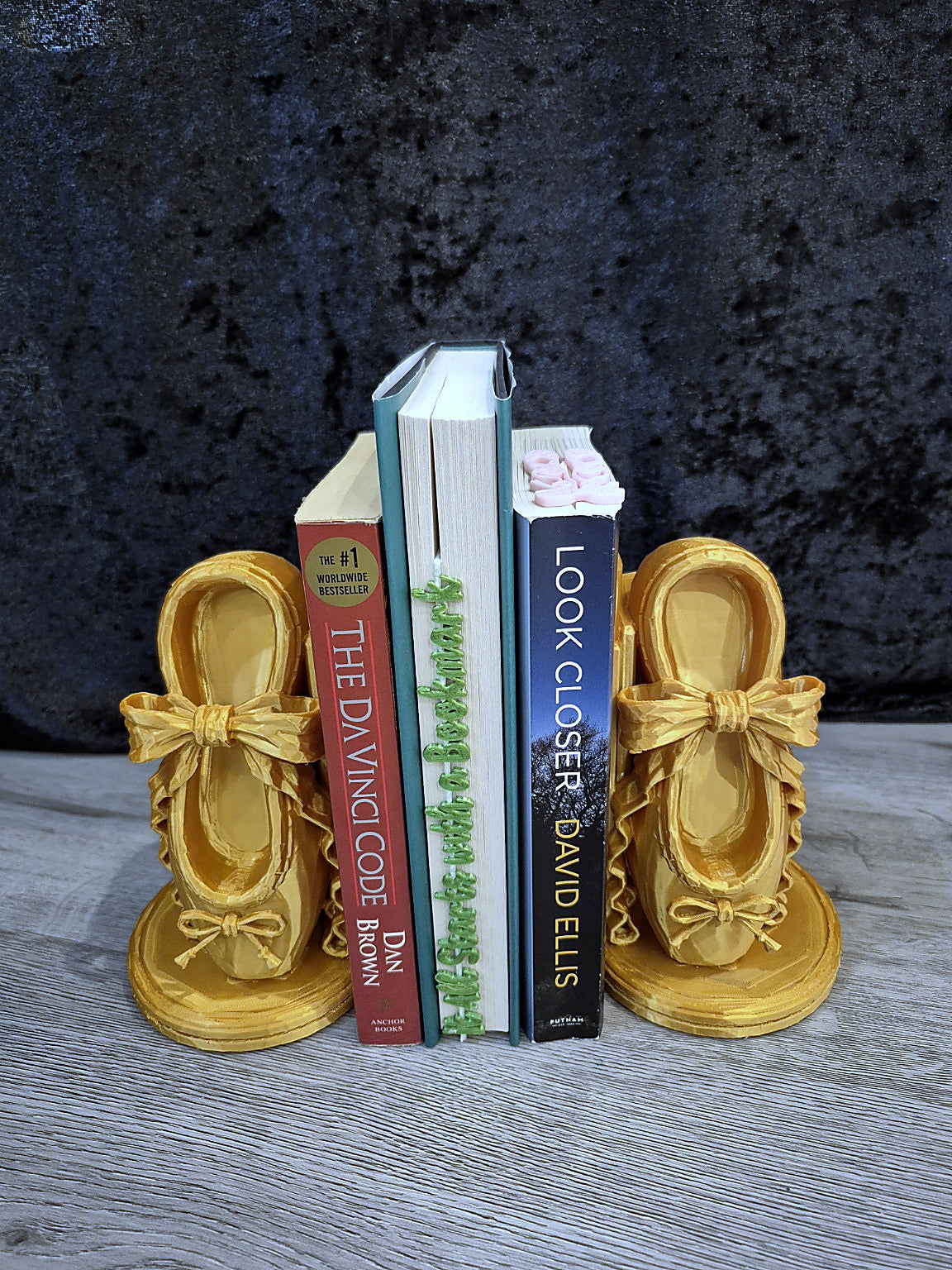 Pointe Ballet Shoe Bookends (Block Style) (STL File)