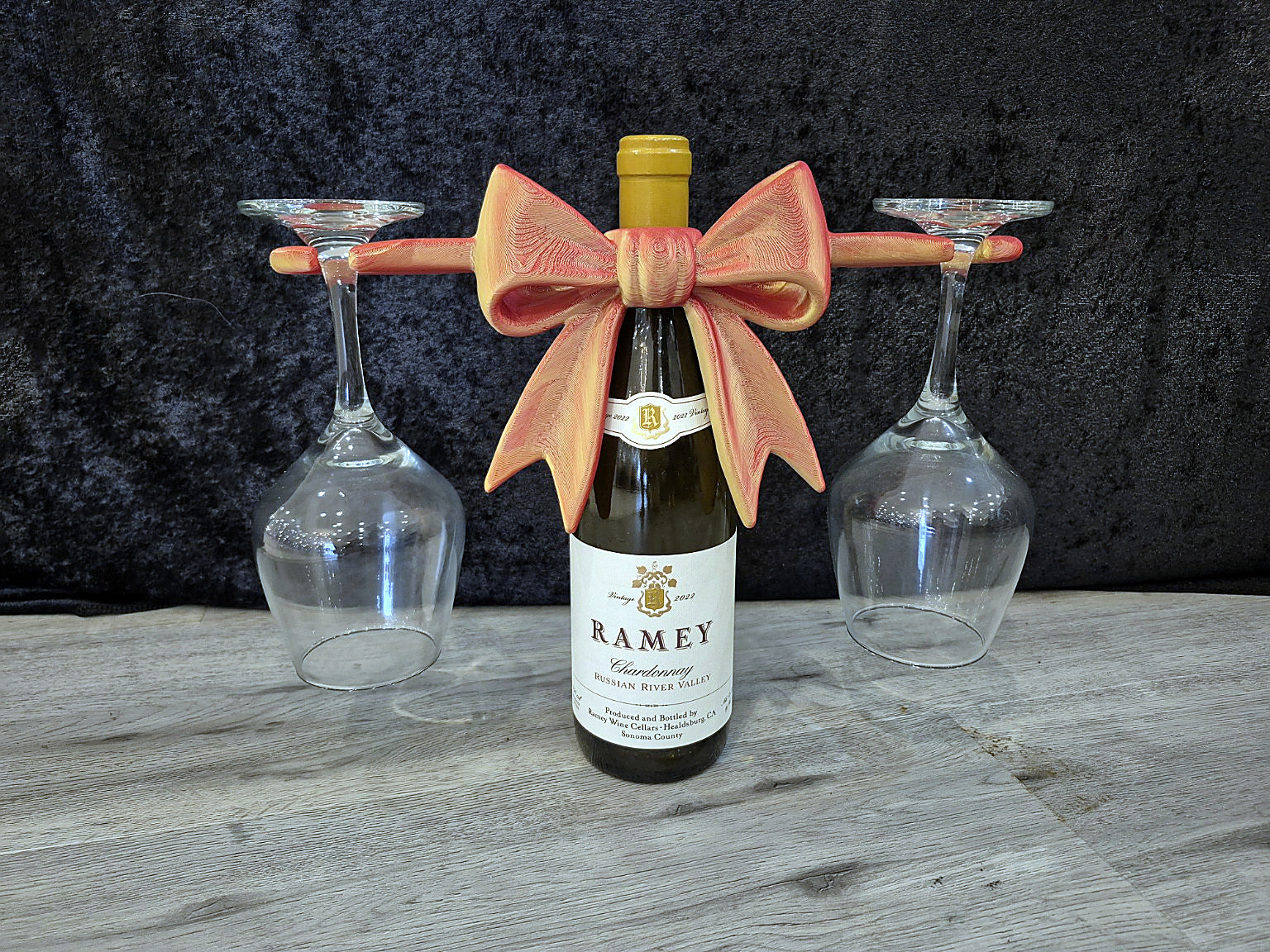 Ribbon Wine Glass Holder (STL File)