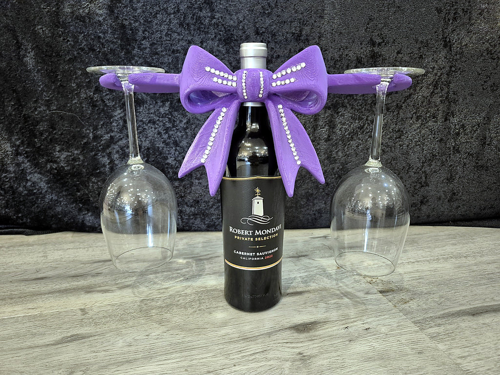 Ribbon Wine Glass Holder (STL File)